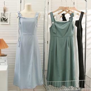 Strap-details Sleeveless Midi Dress