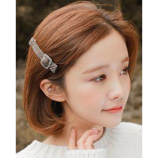 Buckle Tartan-plaid Hair Barrette