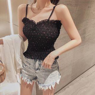 Floral Printed Ruffled Camisole