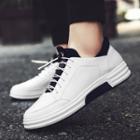 Contrast Color Lace Up Sneakers