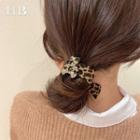 Leopard Print Hair Tie 1 Pc - As Shown In Figure - One Size