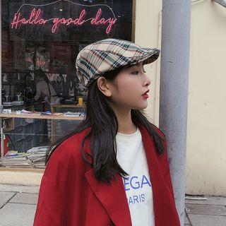 Plaid Flat Cap