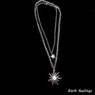 Layered Sun & Star Necklace
