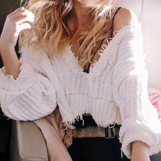 Tasseled Trim Sweater