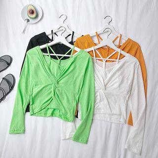 Set: Twisted Front Cropped Top + Camisole