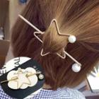 Faux Pearl Star Hair Stick