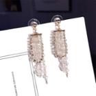 Beaded Earring Gold - 1 Pair - One Size