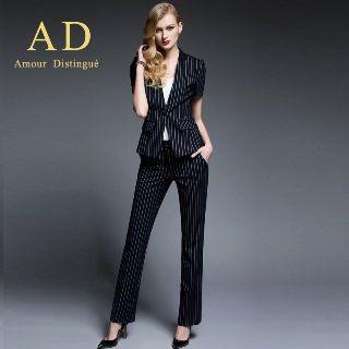 Striped Blazer / Trousers / Pencil Skirt