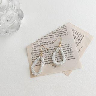 Hollow Drop Earring 1 Pair - Hollow Drop Earring - White - One Size