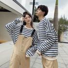 Couple Matching Striped Sweatshirt / Pants / Jumper Pants