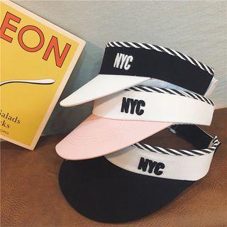Two Tone Lettering Sun Visor