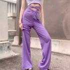 Cross Waist Boot Cut Pants