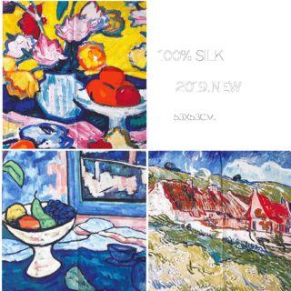 Painting Print Silk Scarf
