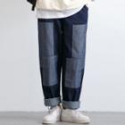 Pinstripe Wide-leg Straight-leg Cargo Jeans