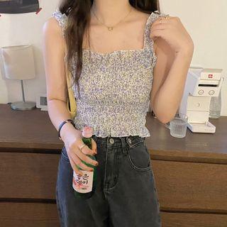 Dotted Crinkle Camisole Top