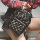 Faux Leather Studded Backpack Bag
