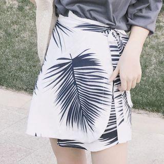 A-line Printed Mini Skirt