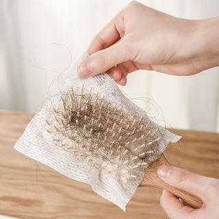 Hair Brush Cleaning Sheet 50 Pcs - White - One Size