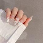 Lace Print Faux Nail Tips 136 - White - One Size