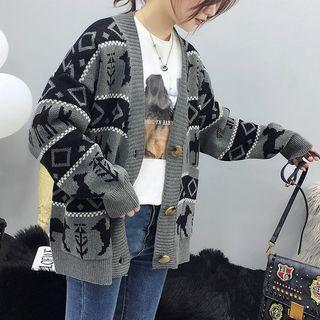 Animal Pattern Cardigan