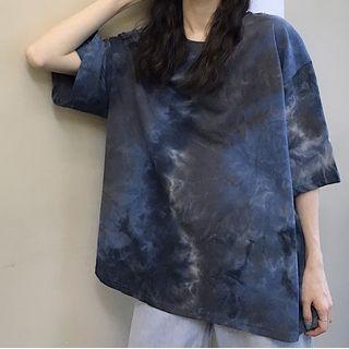 Oversize Short Sleeve Tie Dye T-shirt