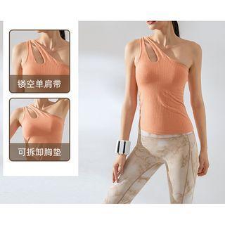 One-shoulder Sports Tank Top