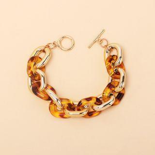 Leopard Print Chain Bracelet 1 Pc - Leopard - One Size
