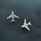 Alloy Aeroplane Earring 1 Pair - As Shown In Figure - One Size