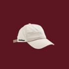 Embroidered Lettering Baseball Cap Almond - One Size