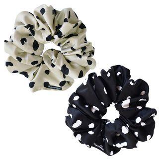 Animal Print Satin Scrunchy Hair Tie