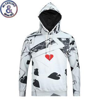 Poker Print Hoodie
