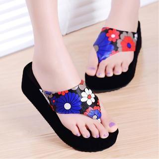 Floral Platform Flip-flops