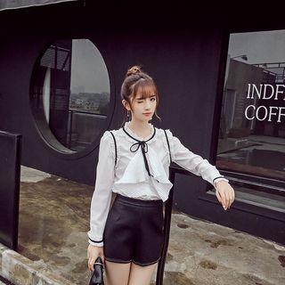 Faux Leather High-waist Shorts