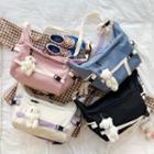 Sheep Charm Buckled Crossbody Bag