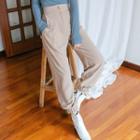 Pleated Banded-hem Pants