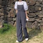 Balloon-sleeve Blouse / Wide Leg Jumpsuit