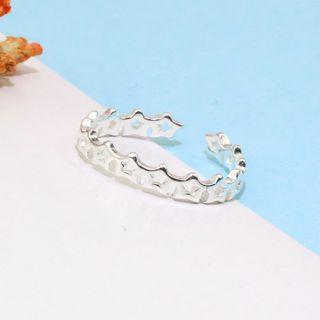 Star Open Ring 1 Pc - Star Open Ring - Silver - One Size