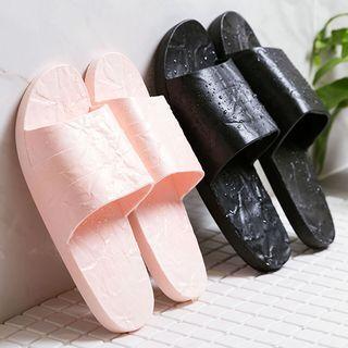 Couple Matching Plastic Bathroom Slippers