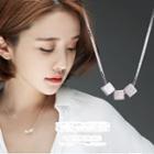925 Sterling Silver Cube Pendant Necklace / Bracelet / Earring / Anklet
