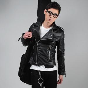 Faux-leather Biker Jacket