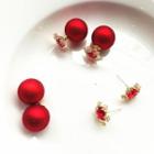 Snowflake Double Sided Stud Earring