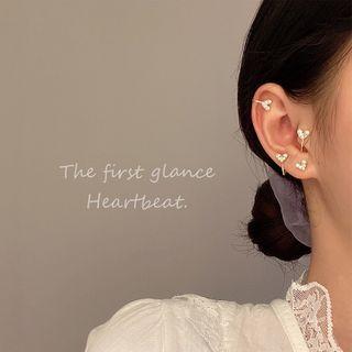 Cz Heart Stud Earring