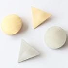 Brushed Metal Triangle / Circle Hair Clip