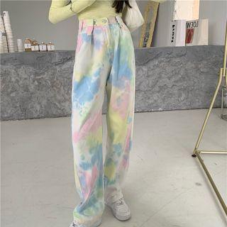 Long-sleeve T-shirt / Straight Leg Pants