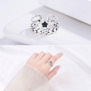 Star Layered Open Ring Ring - One Size