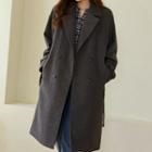 Double-breasted Belted-cuff Coat