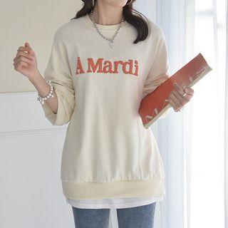 A Mardi Letter Colored Sweatshirt