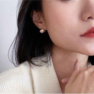 Alloy Bead Earring 1 Pair - S925 Silver - Earrings - One Size