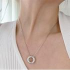 Hoop Pendant Sterling Silver Necklace Xl1258 - 1 Pc - Silver - One Size