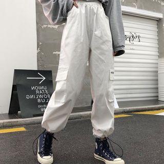 Drawcord-cuff Cargo Pants